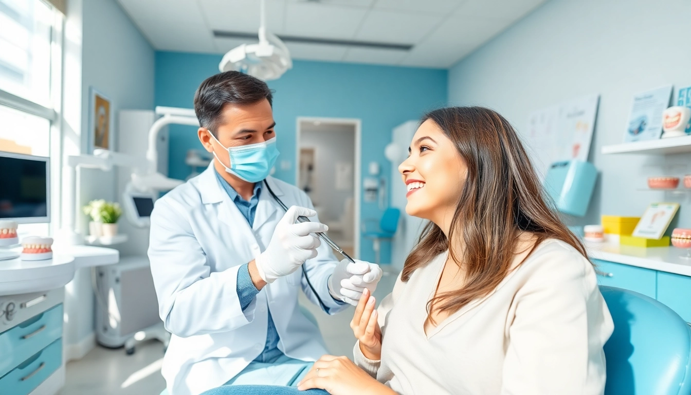 Expert orthodontist near me providing treatment in a bright dental clinic.