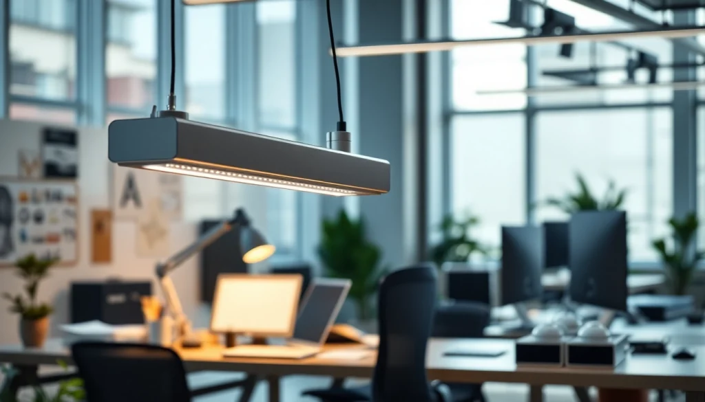 Transform your workspace with a tl led lamp featuring sleek design and vibrant illumination.