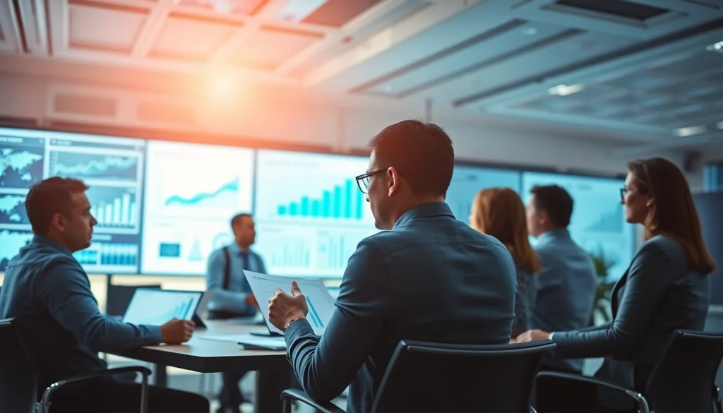 Engaged professionals collaborating on Acquisition Planning strategies in a modern office.