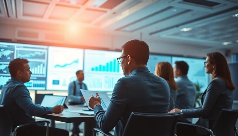 Engaged professionals collaborating on Acquisition Planning strategies in a modern office.