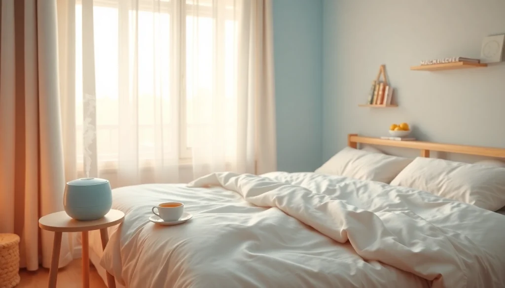 回復のための快適な寝室と、風邪を一晩で治す方法のヒント。