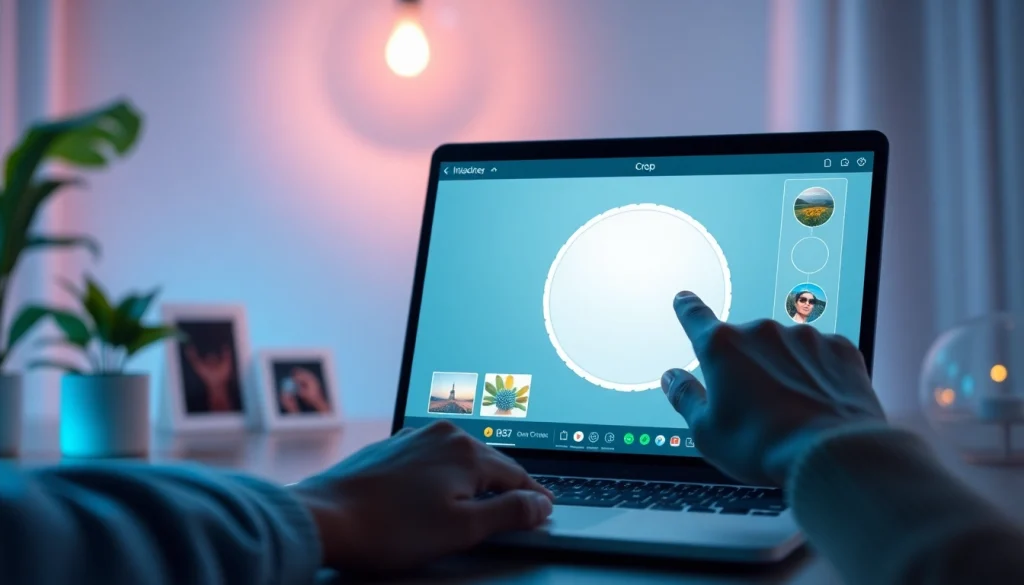 Perfect execution of image circle crop featuring a user-friendly digital interface and vibrant visuals.